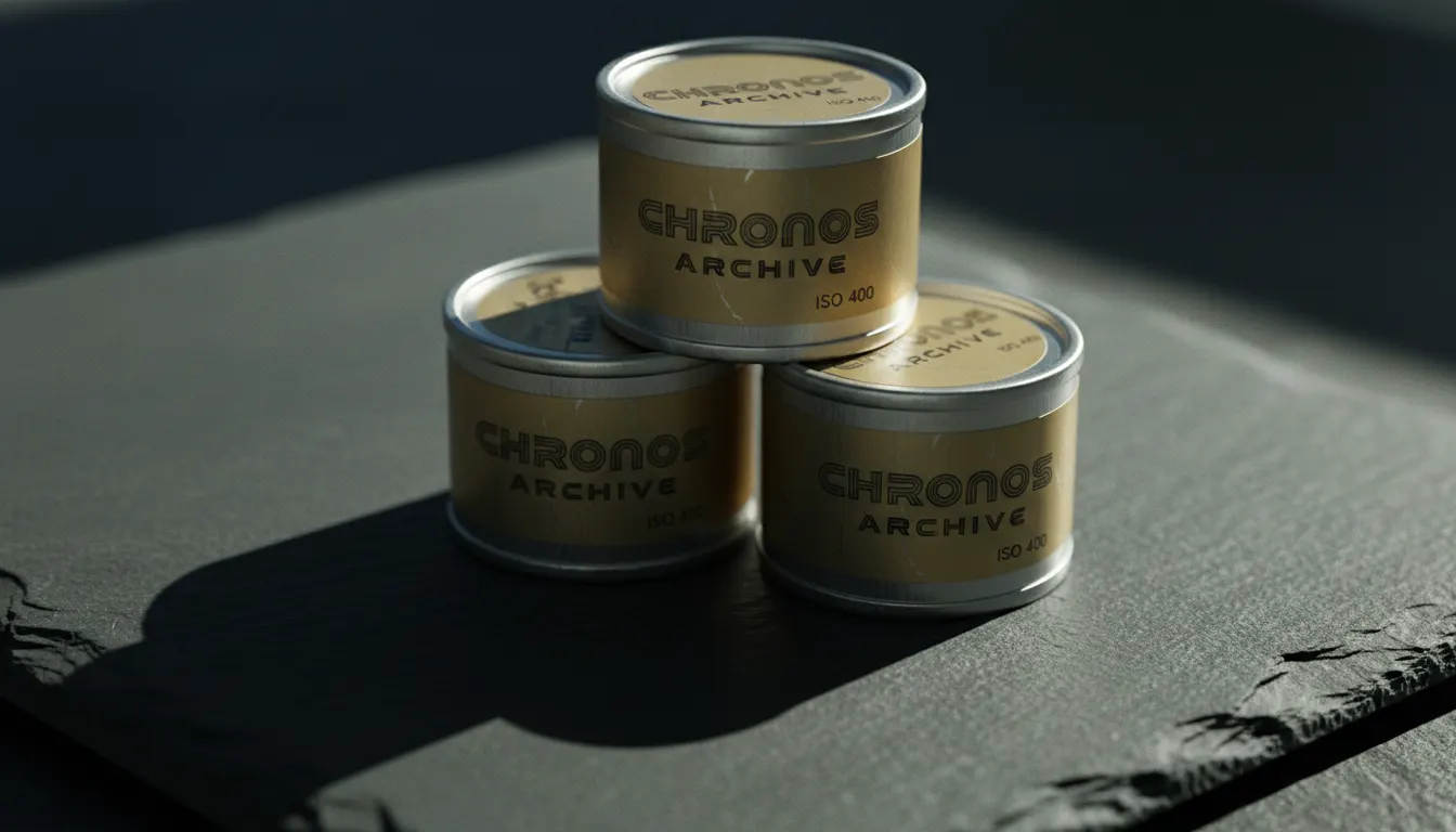 Film canisters in low-key light